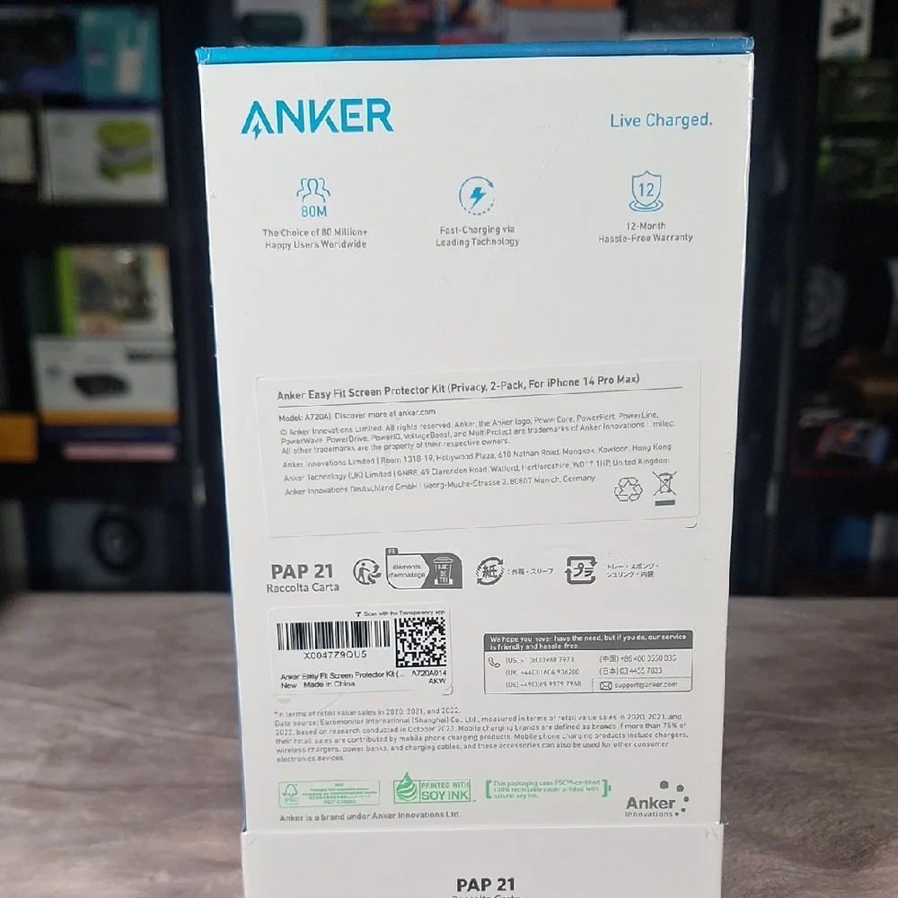 Anker 2pk For Iphone 14 Pro Max Sreen Protectors!!